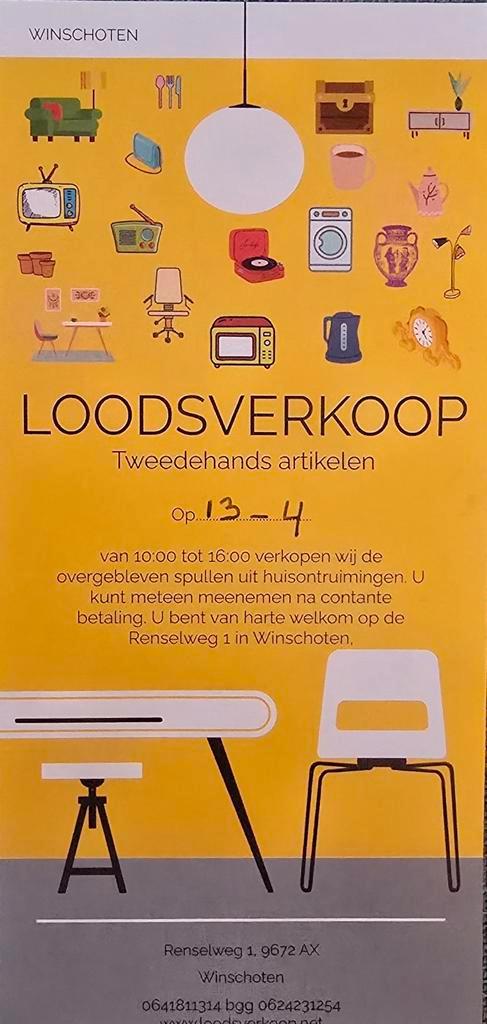 Loodsverkoop Winschoten, Sieraden, Tassen en Uiterlijk, Overige Accessoires, Zo goed als nieuw, Ophalen