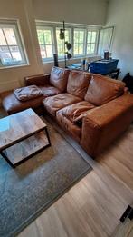 Loungebank, 2.5 breed, opgeruwd leer, Ophalen