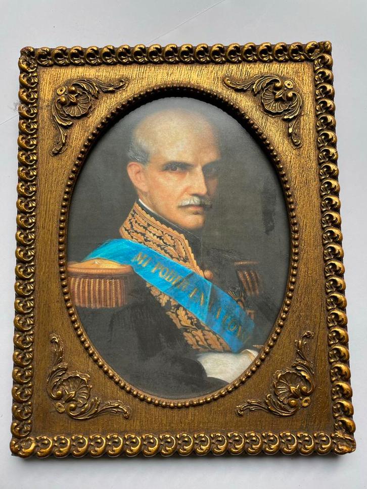 Oude portretlijst met spaans belangerijk portret, Antiek en Kunst, Kunst | Schilderijen | Klassiek, Ophalen