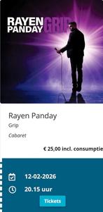 Twee kaarten Rayen Panday, Tickets en Kaartjes, Twee personen, Februari