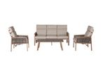 Antonio loungeset sofa woodlook, Ophalen, Nieuw