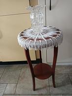 Bloemen tafel, Huis en Inrichting, Tafels | Bijzettafels, Ophalen, Gebruikt, Rond, 60 cm of meer