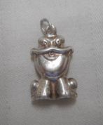 Zilveren vintage bedel kikker nr.491, Sieraden, Tassen en Uiterlijk, Bedels, Overige merken, Verzenden, Zo goed als nieuw, 1 bedel