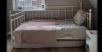 Wit metalen bed ikea., Huis en Inrichting, Slaapkamer | Bedden, Ophalen, Gebruikt, 90 cm, Eenpersoons