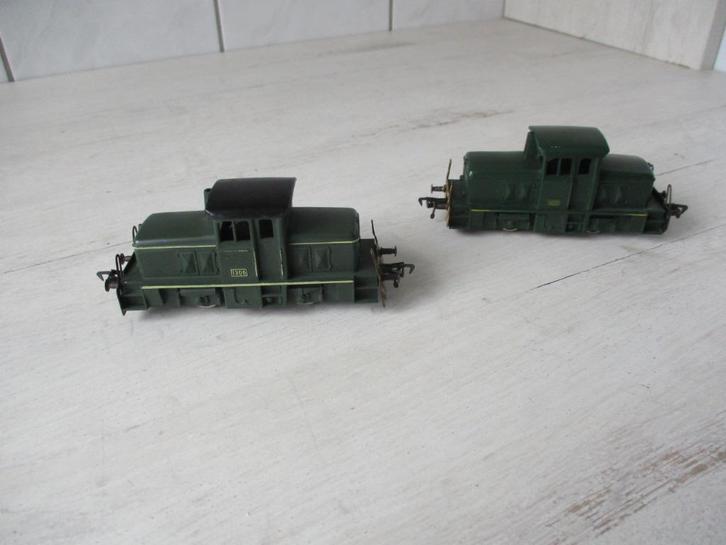 Fleischmann Diesellokjes 1306 2x, Hobby en Vrije tijd, Modeltreinen | H0, Zo goed als nieuw, Wagon, Gelijkstroom, Fleischmann