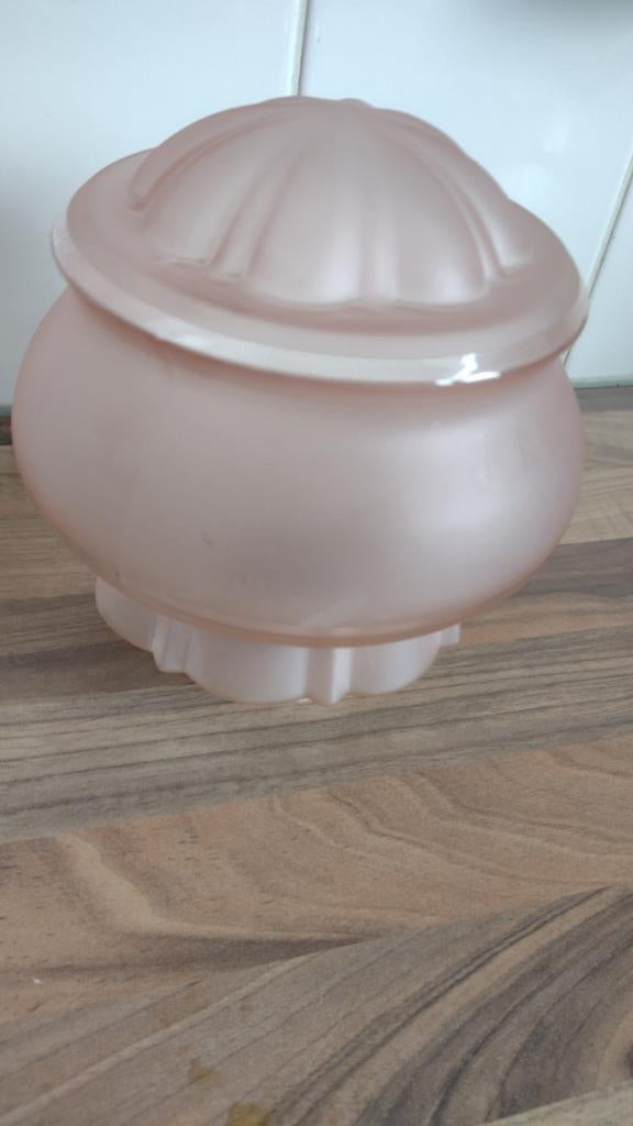 Art Deco Roze lamp, Antiek en Kunst, Ophalen of Verzenden