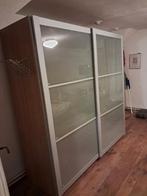 Schuifdeuren met glas voor PAX kast, 200 cm of meer, 150 tot 200 cm, Ophalen of Verzenden, Zo goed als nieuw