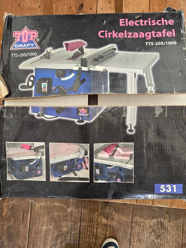 Top Craft cirkelzaag tafel, Doe-het-zelf en Verbouw, Gereedschap | Zaagmachines, Ophalen, Gebruikt, Cirkelzaag, 30 tot 70 mm