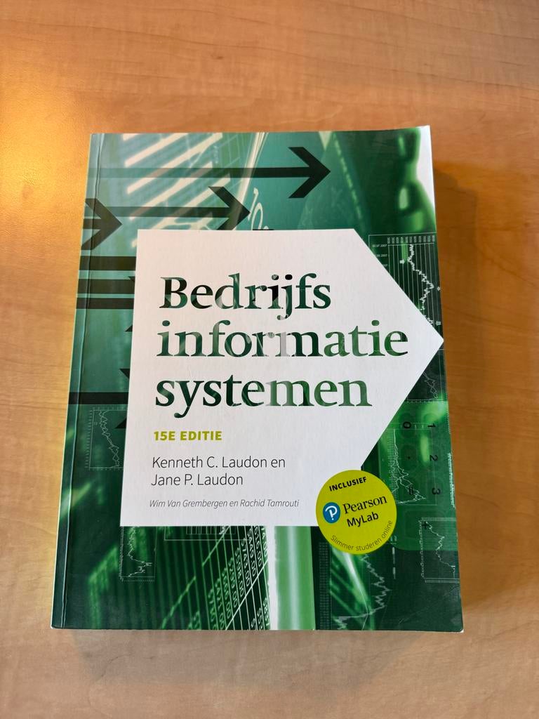 Bedrijfsinformatiesystemen 15e editie - Laudon, Ophalen of Verzenden, Zo goed als nieuw