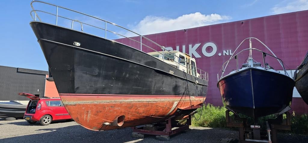 Te koop spitsgatkotter., Ophalen, Staal, 50 pk of meer, Diesel