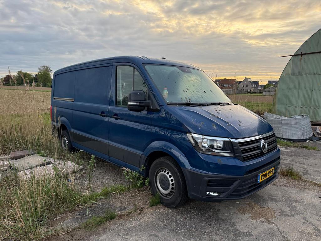 Volkswagen Crafter 35 2.0 TDI L3H3 Comfortline (bj 2019), Auto's, Bestelauto's, Stof, Gebruikt, 4 cilinders, Bedrijf