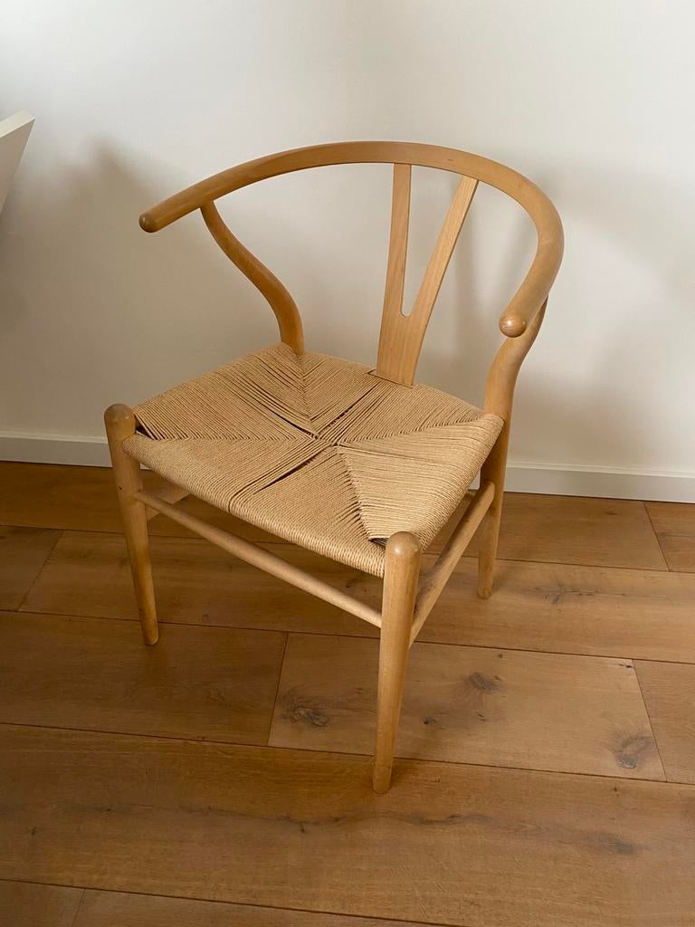 Carl Hansen & Søn CH24 Wishbone Chair Stoel - Hans J Wegner, Ophalen, Bruin, Hout, Eén