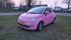 Fiat 500 rosa 1.2 automaat, Auto's, Stof, Zwart, Particulier, Onderhoudsboekje