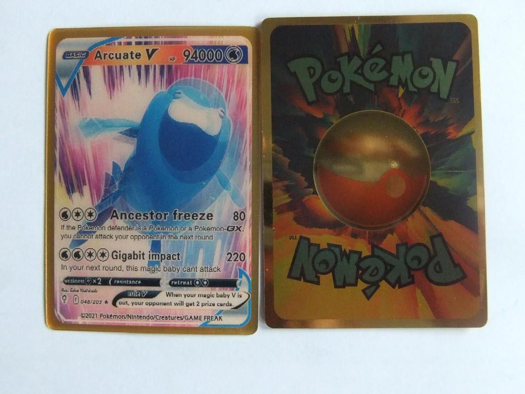 3 D pokemon kaart arcuate V 94000, Verzenden, Nieuw