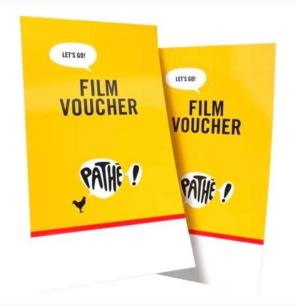 4x PATHE FILMKAARTJES, Tickets en Kaartjes, Filmkaartjes, Drie personen of meer, Vrijkaartje alle films
