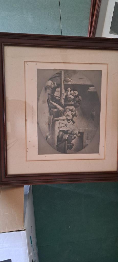 4 zwart-wit schilderijen, Antiek en Kunst, Ophalen