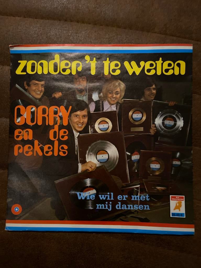 Corry en de Rekels - Zonder 't te weten / Wie wil er met mij, Ophalen of Verzenden, Zo goed als nieuw, Overige formaten, Levenslied of Smartlap