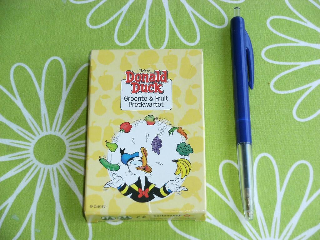 Donald Duck - Groente en fruit pretkwartet, Ophalen of Verzenden, Zo goed als nieuw, Kwartet(ten)