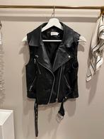 Zwarte leren gilet, Kleding | Dames, Ophalen of Verzenden, Zo goed als nieuw, Zwart