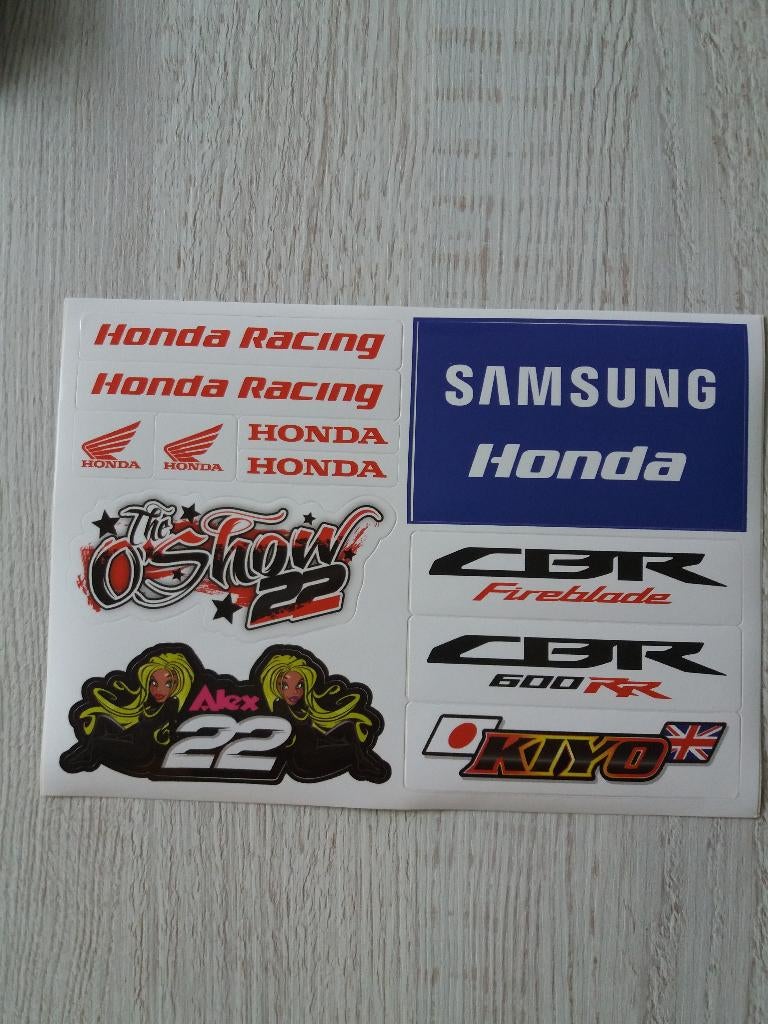 stickervel met verschillende stickers, Ophalen of Verzenden, Zo goed als nieuw, Overige typen