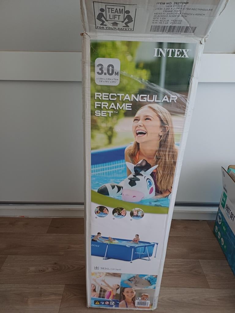 Intex zwembad 3x2, Ophalen, Gebruikt, Opzetzwembad, 200 tot 400 cm