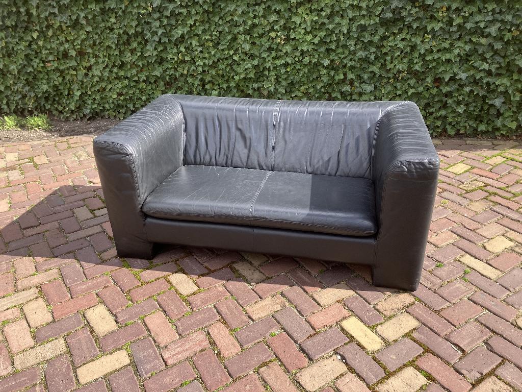 leren bank, Ophalen, Gebruikt, 150 tot 200 cm, Tweepersoons
