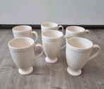 Wedgwood winsor mokken met voet 6x, Huis en Inrichting, Keuken | Servies, Ophalen of Verzenden, Zo goed als nieuw, Wedgwood, Kop(pen) en/of Schotel(s)