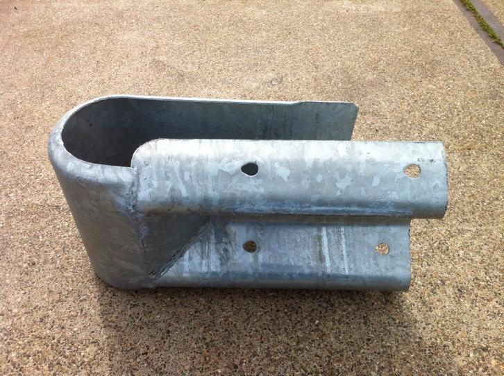 Vangrails eindstuk kopstuk vangrail type A einddeel, Doe-het-zelf en Verbouw, Metalen, Nieuw, Ophalen