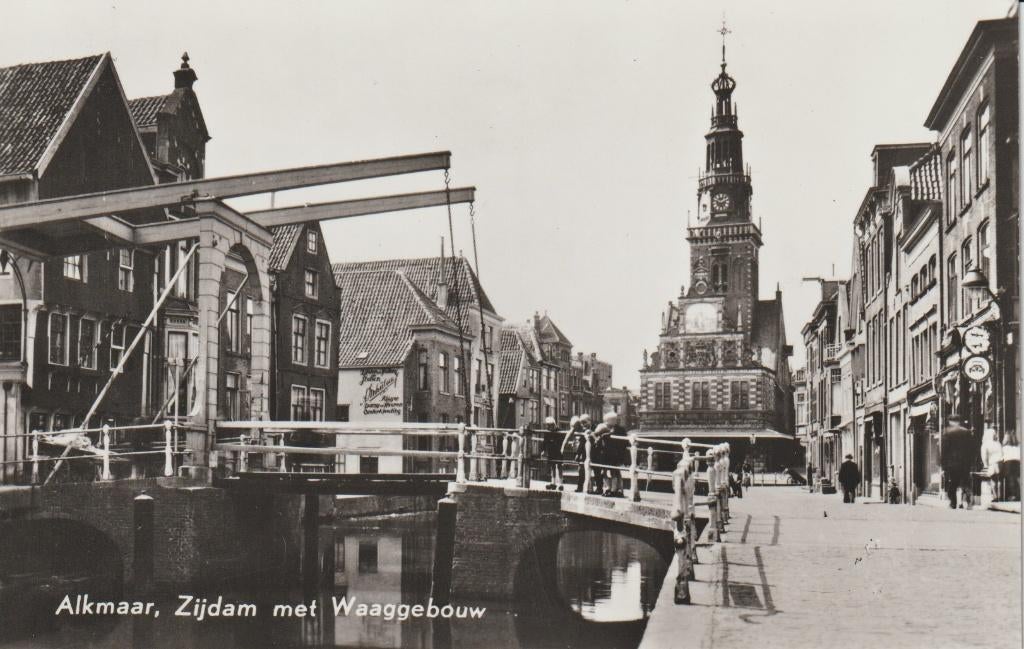 Alkmaar - Zijdam - Echte foto, Verzenden, 1940 tot 1960, Ongelopen, Noord-Holland