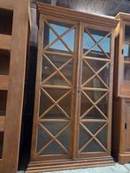 Prachtige vitrinekast ~ meidenkast ~ buffetkast ~ boekenkast, Ophalen, Met deur(en), 100 tot 150 cm, Glas