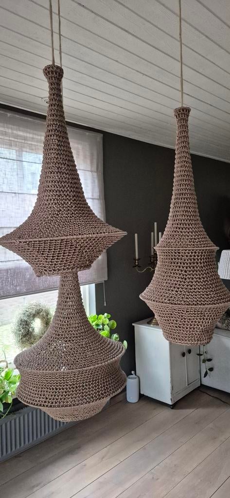 Gehaakte Marokkaanse kroonluchters/lampen, Ophalen, Nieuw, Boho Ibiza