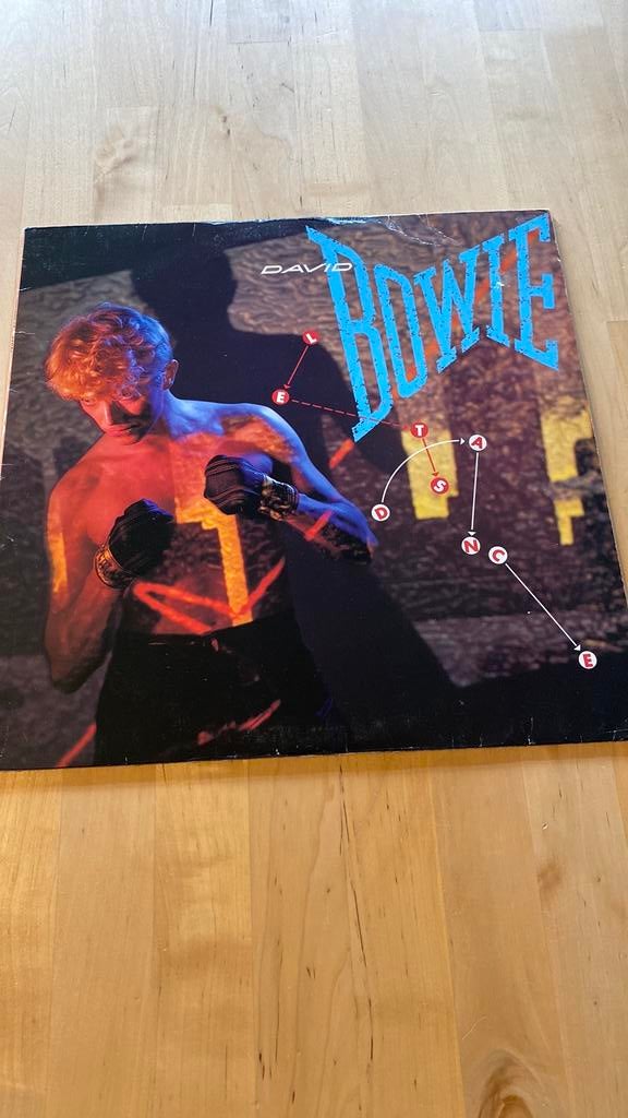 Vinyl lp David Bowie - Let’s dance (NL), Ophalen of Verzenden, Gebruikt, 12 inch, Poprock