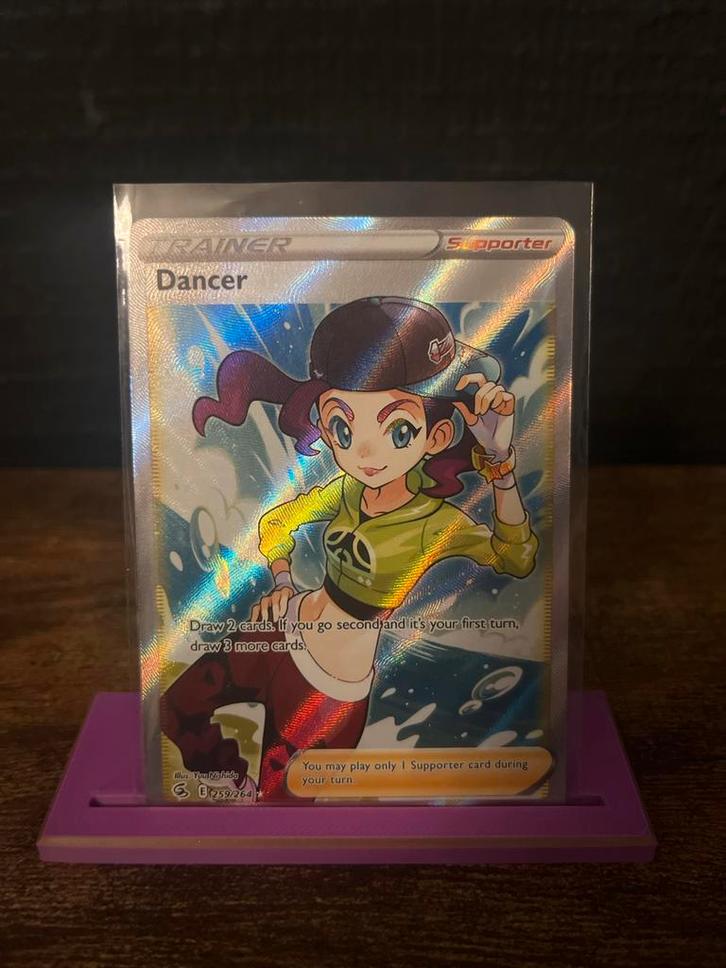 Pokémon TCG: Dancer Supporter Full Art Foil Kaart, Hobby en Vrije tijd, Verzamelkaartspellen | Overige, Zo goed als nieuw, Losse kaart