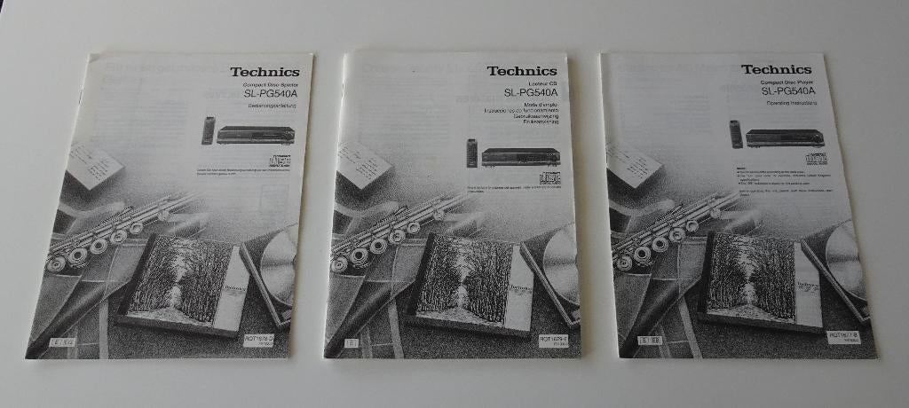 Technics SL-PG540A Gebruiksaanwijzing / Handleiding, Audio, Tv en Foto, Cd-spelers, Ophalen, Zo goed als nieuw, Technics