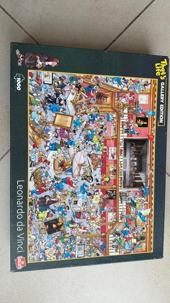 Puzzel leonardo da vinci, Hobby en Vrije tijd, Ophalen of Verzenden, 500 t/m 1500 stukjes