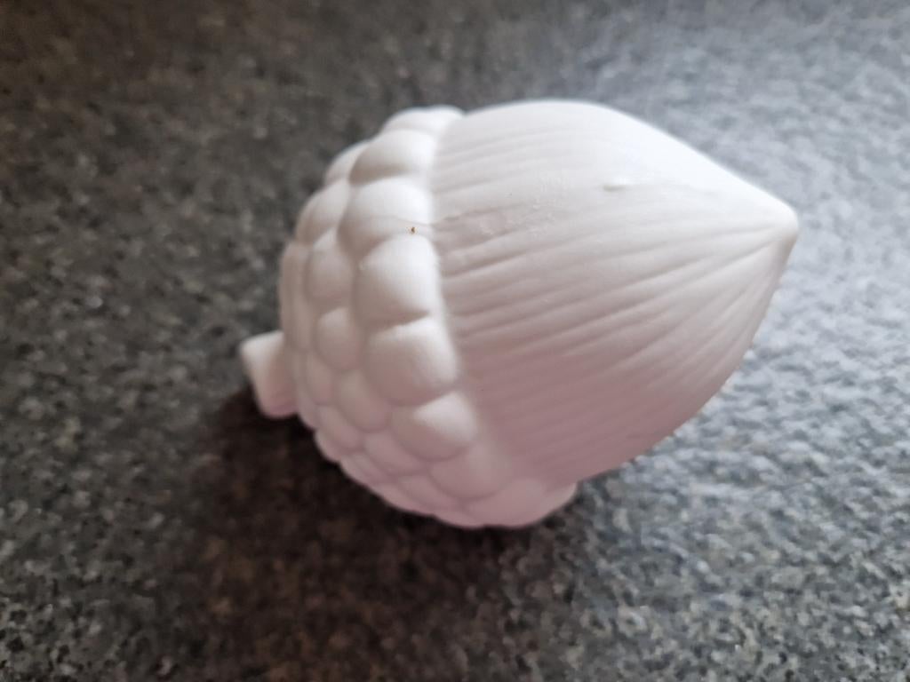 Witte decoratieve eikel, Verzenden, Zo goed als nieuw, Wit