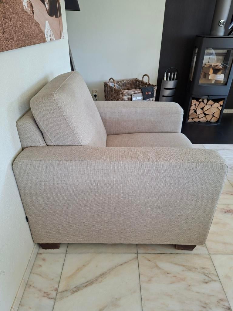 Mooie, nette, goedzittende beige/zandkleurige  stoel, Ophalen, Gebruikt, Overige kleuren, Eén