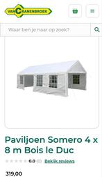 Witte Partytent 4x8m - Ongebruikt in Doos, Ophalen, Partytent, Nieuw, 2 meter of meer