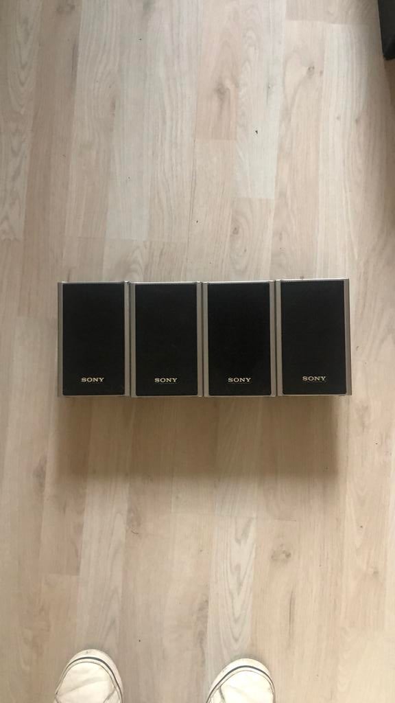 Sony surround sateliet speakers 4 stuks, Audio, Tv en Foto, Luidsprekers, Ophalen of Verzenden, Zo goed als nieuw, Sony, Minder dan 60 watt