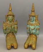 Set 2 Thaise brons Thephanoms Tempelwachters beelden, Ophalen of Verzenden