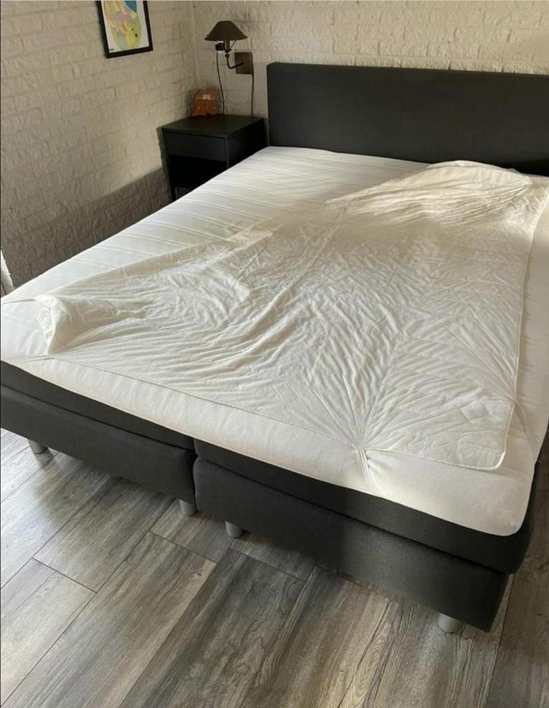 Bed kan bezorgd worden 160x200 complete boxspring bed, Ophalen of Verzenden, Tweepersoons, 160 cm