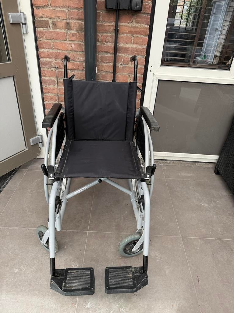 Excel lichtgewicht rolstoel opvouwbaar, Ophalen of Verzenden, Zo goed als nieuw, Duwrolstoel
