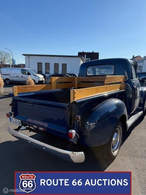 Chevrolet 3100 Stepside Pickup | 1950 | Route 66 Auctions, Overige carrosserieën, Chevrolet, Zwart, Bedrijf