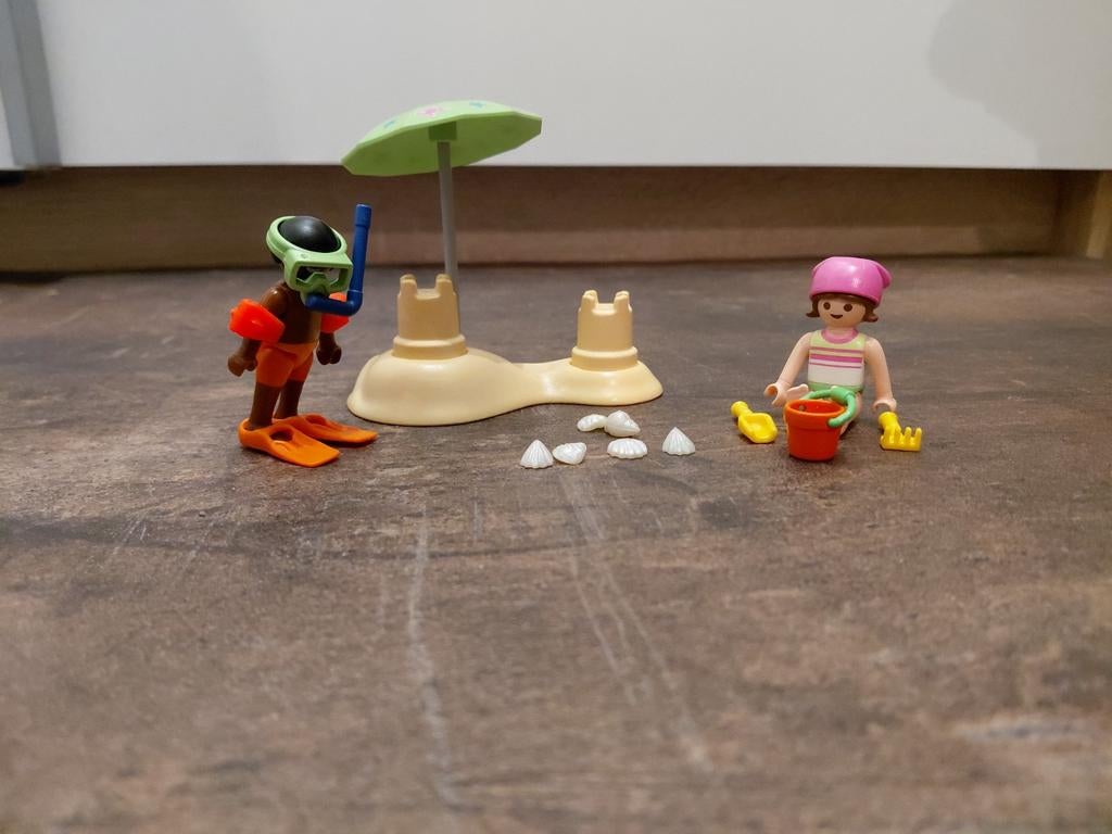 Playmobil Kinderen met Zandkasteel 9085 - Complete set, Ophalen of Verzenden, Gebruikt, Complete set
