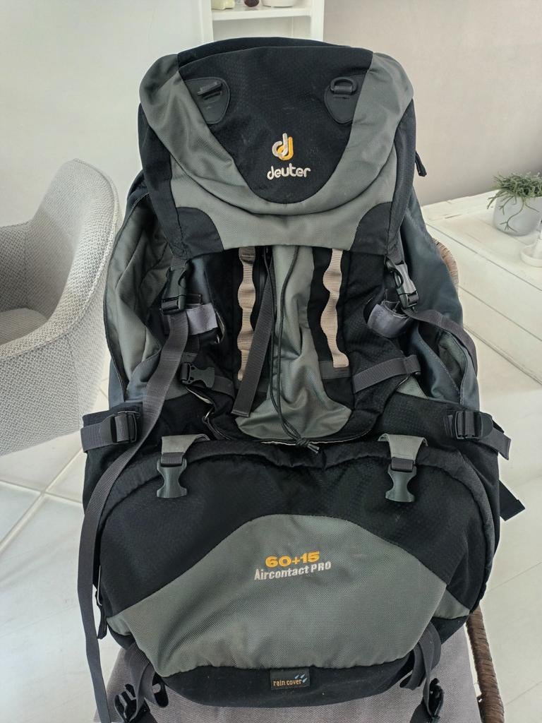 Deuter Aircontact Pro 60 + 15 backpack / rugzak, Ophalen, Zo goed als nieuw, 30 cm of meer