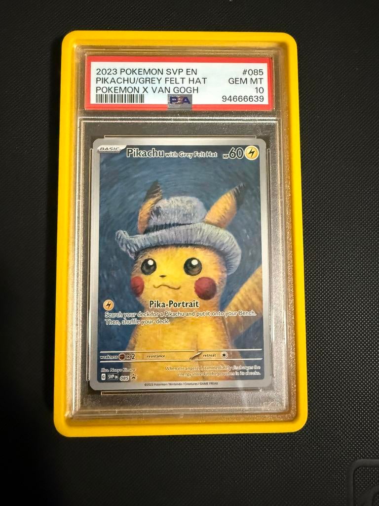 Pikachu with Grey Felt Hat (SVP 085) PSA 10, Hobby en Vrije tijd, Verzamelkaartspellen | Pokémon, Ophalen of Verzenden, Zo goed als nieuw