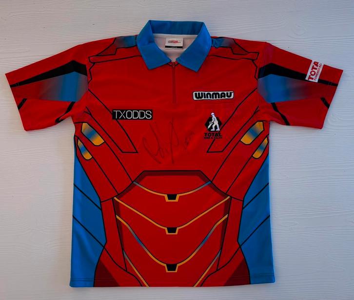 Sportmemorabilia, Darts, Daryl Gurney, gesigneerd, Verzamelen, Sportartikelen en Voetbal, Zo goed als nieuw, Shirt, Overige sporten