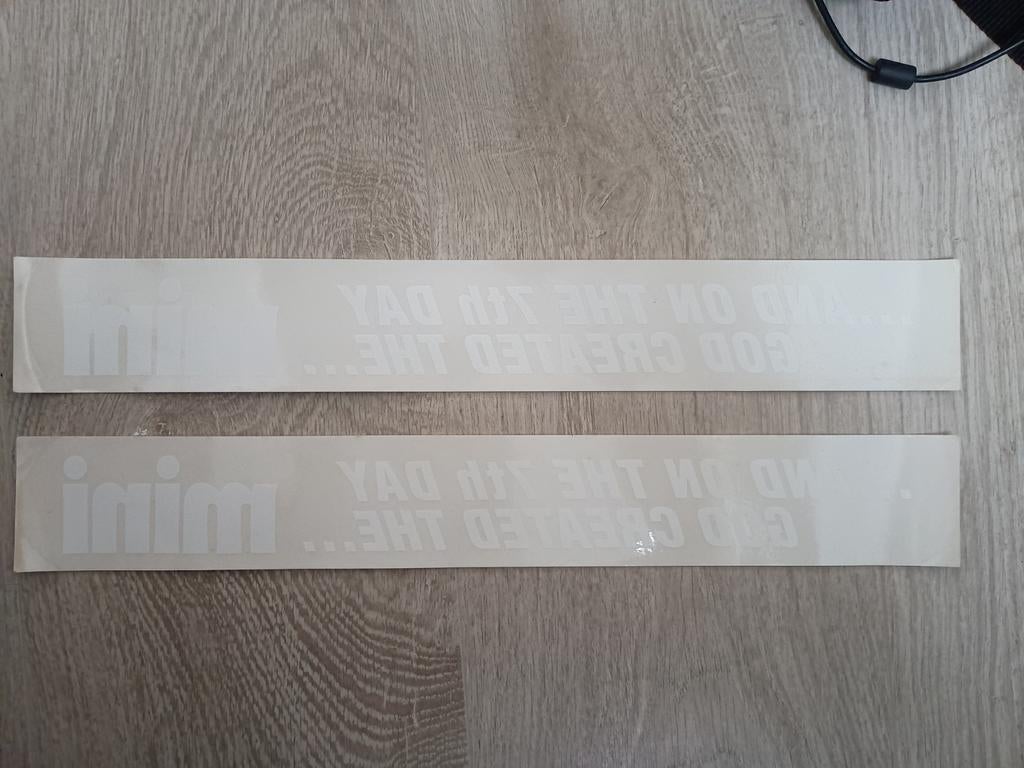 Classic Mini Cooper Sticker Achterruit, Auto diversen, Autostickers, Ophalen of Verzenden