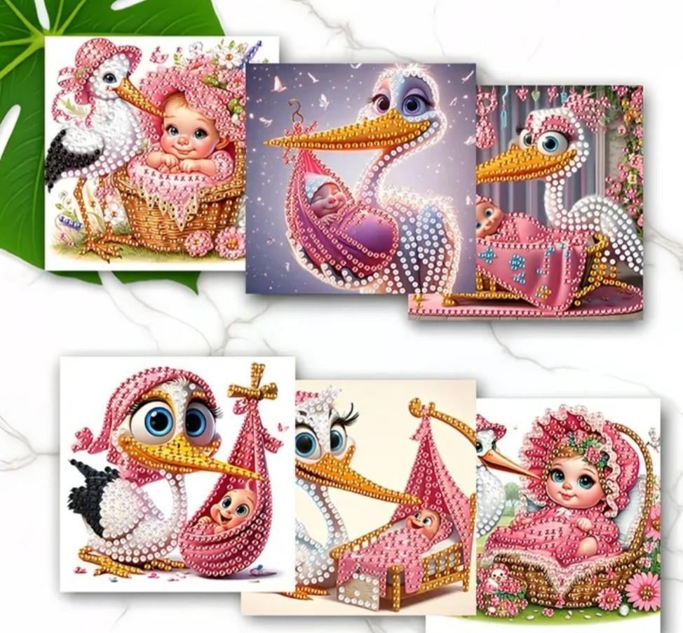 Diamond painting kaarten, Ophalen of Verzenden, Nieuw, Overige thema's