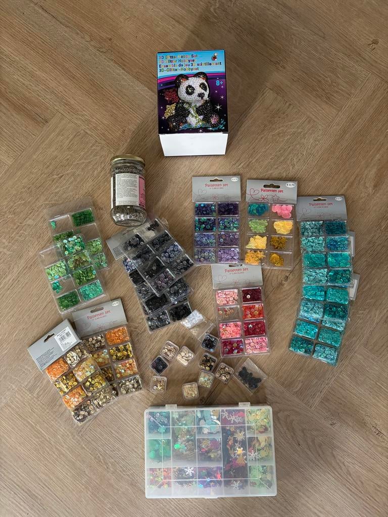pailletten en pailetten hobby set, Ophalen, Zo goed als nieuw, Materiaal